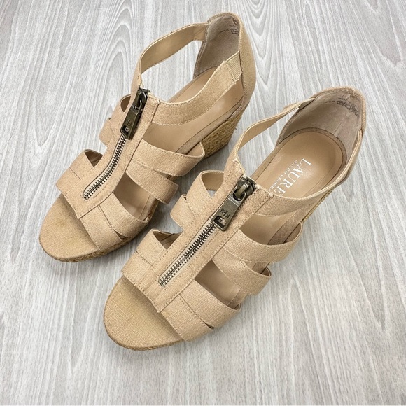 Lauren By Ralph Lauren Womens Kelcie Fabric
Open Toe Casual Espadrille Sandals - Picture 6 of 12
